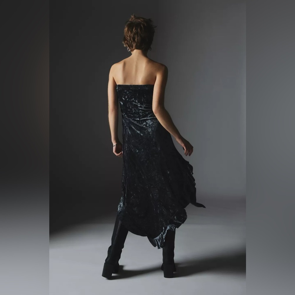 Silence + Noise Black Strapless Dress - Picture 4 of 5